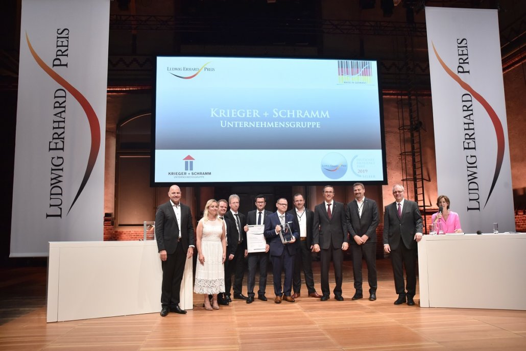 Bundesweit aktiver Bauentwickler KRIEGER + SCHRAMM mit Ludwig-Erhard-Preis 2019 ausgezeichnet