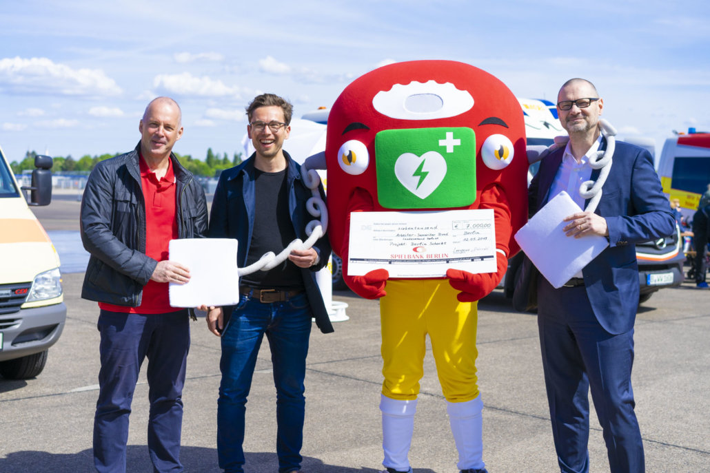 Spielbank Berlin unterstützt mit 7.000 Euro die Initiative „Berlin Schockt“ des Arbeiter-Samariter-Bundes